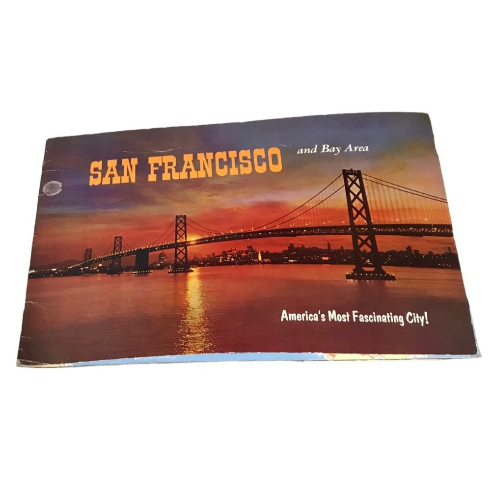 San Francisco Bay Area Souvenir Postcard Booklet 1960's Era